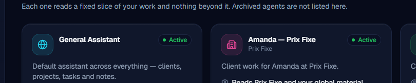 Project / workspace switcher
